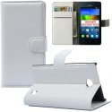 CUSTODIA FLIP ORIZZONTALE SIMILPELLE per HUAWEI ASCEND Y635 CON STAND E CHIUSURA MAGNETICA COLORE BIANCO CUSTODIA FLIP ORIZZONTALE SIMILPELLE per HUAWEI ASCEND Y635 CON STAND E CHIUSURA MAGNETICA COLORE BIANCO