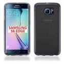 CUSTODIA GEL TPU SILICONE per SAMSUNG SM-G925 GALAXY S6 EDGE COLORE NERO - TRASPARENTE CUSTODIA GEL TPU SILICONE per SAMSUNG SM-G925 GALAXY S6 EDGE COLORE NERO - TRASPARENTE