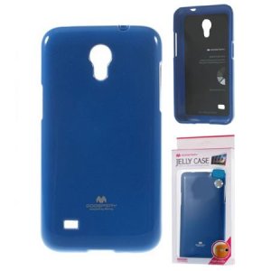 CUSTODIA GEL TPU SILICONE per SAMSUNG G3586 GALAXY CORE LITE COLORE BLU LUCIDO CON GLITTER ALTA QUALITA' MERCURY BLISTER