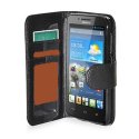 CUSTODIA FLIP ORIZZONTALE SIMILPELLE per HUAWEI ASCEND G610, G610s CON TASCHE PORTA CARTE E CHIUSURA MAGNETICA COLORE NERO CUSTODIA FLIP ORIZZONTALE SIMILPELLE per HUAWEI ASCEND G610, G610s CON TASCHE PORTA CARTE E CHIUSURA MAGNETICA COLORE NERO