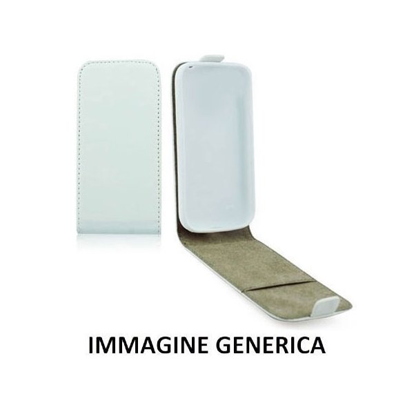 CUSTODIA FLIP VERTICALE SLIM SIMILPELLE per HUAWEI HONOR 4C, G PLAY MINI, G650 CON INTERNO IN TPU SILICONE COLORE BIANCO CUSTODIA FLIP VERTICALE SLIM SIMILPELLE per HUAWEI HONOR 4C, G PLAY MINI, G650 CON INTERNO IN TPU SILICONE COLORE BIANCO