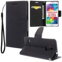 CUSTODIA FLIP ORIZZONTALE per SAMSUNG G800 GALAXY S5 MINI CON INTERNO IN TPU, STAND, PORTA CARTE E LACCIO DA POLSO COLORE NERO CUSTODIA FLIP ORIZZONTALE per SAMSUNG G800 GALAXY S5 MINI CON INTERNO IN TPU, STAND, PORTA CARTE E LACCIO DA POLSO COLORE NERO
