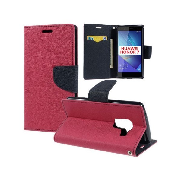 CUSTODIA FLIP ORIZZONTALE per HUAWEI HONOR 7 CON INTERNO IN TPU, STAND, TASCHE PORTA CARTE E CHIUSURA MAGNETICA COLORE FUCSIA CUSTODIA FLIP ORIZZONTALE per HUAWEI HONOR 7 CON INTERNO IN TPU, STAND, TASCHE PORTA CARTE E CHIUSURA MAGNETICA COLORE FUCSIA
