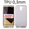 CUSTODIA GEL TPU SILICONE ULTRA SLIM 0,3mm per HUAWEI HONOR 7 COLORE NERO TRASPARENTE CUSTODIA GEL TPU SILICONE ULTRA SLIM 0,3mm per HUAWEI HONOR 7 COLORE NERO TRASPARENTE
