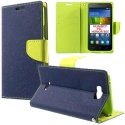 CUSTODIA FLIP ORIZZONTALE per HUAWEI Y5C, HONOR BEE CON INTERNO IN TPU SILICONE, STAND E CHIUSURA MAGNETICA COLORE BLU CUSTODIA FLIP ORIZZONTALE per HUAWEI Y5C, HONOR BEE CON INTERNO IN TPU SILICONE, STAND E CHIUSURA MAGNETICA COLORE BLU