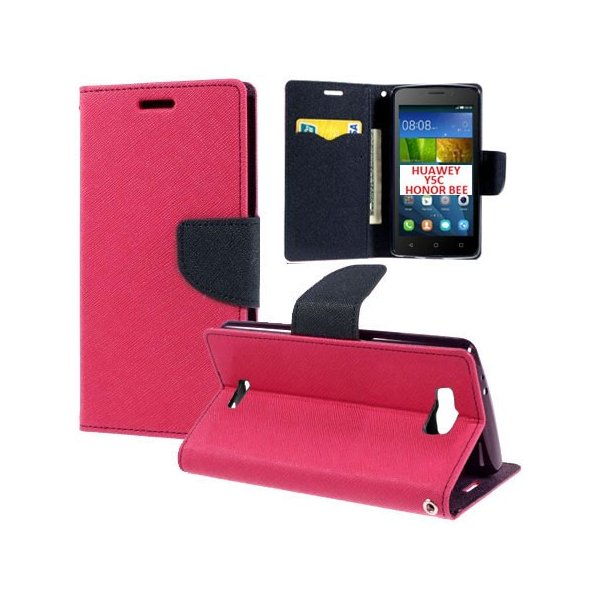 CUSTODIA FLIP ORIZZONTALE per HUAWEI Y5C, HONOR BEE CON INTERNO IN TPU SLICONE, STAND E CHIUSURA MAGNETICA COLORE FUCSIA CUSTODIA FLIP ORIZZONTALE per HUAWEI Y5C, HONOR BEE CON INTERNO IN TPU SLICONE, STAND E CHIUSURA MAGNETICA COLORE FUCSIA