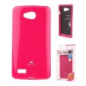 CUSTODIA GEL TPU SILICONE per LG JOY H220 COLORE FUCSIA LUCIDO CON GLITTER ALTA QUALITA' MERCURY BLISTER CUSTODIA GEL TPU SILICONE per LG JOY H220 COLORE FUCSIA LUCIDO CON GLITTER ALTA QUALITA' MERCURY BLISTER