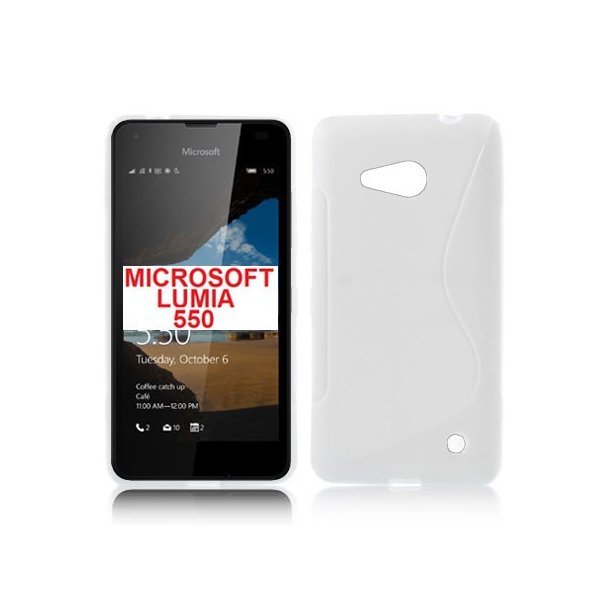 CUSTODIA GEL TPU SILICONE DOUBLE per MICROSOFT LUMIA 550 COLORE BIANCO CUSTODIA GEL TPU SILICONE DOUBLE per MICROSOFT LUMIA 550 COLORE BIANCO