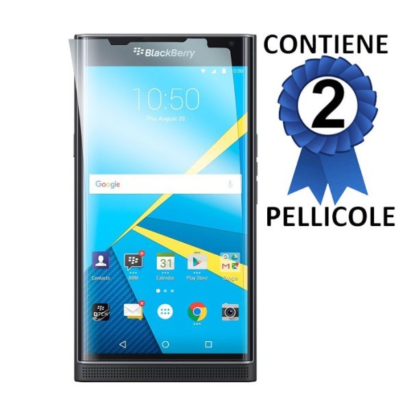PELLICOLA PROTEGGI DISPLAY per BLACKBERRY PRIV CONFEZIONE 2 PEZZI PELLICOLA PROTEGGI DISPLAY per BLACKBERRY PRIV CONFEZIONE 2 PEZZI