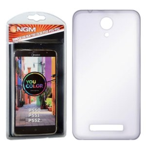 CUSTODIA GEL TPU SILICONE TRASPARENTE per YOU COLOR P550, YOU COLOR P551, YOU COLOR P552 ORIGINALE NGM BLISTER