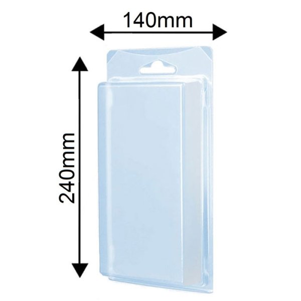 BLISTER IN PVC TRASPARENTE con FORO PER GANCIO DA ESPOSIZIONE DIMENSIONI INTERNE: Larg. 120 mm X Alt. 200 mm X Prof. 40 mm BLISTER IN PVC TRASPARENTE con FORO PER GANCIO DA ESPOSIZIONE DIMENSIONI INTERNE: Larg. 120 mm X Alt. 200 mm X Prof. 40 mm