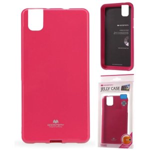 CUSTODIA GEL TPU SILICONE per HUAWEI SHOT X, HONOR 7i COLORE FUCSIA LUCIDO CON GLITTER ALTA QUALITA' MERCURY BLISTER
