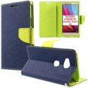 CUSTODIA FLIP ORIZZONTALE per HUAWEI HONOR 5X, GR5 CON INTERNO IN TPU SILICONE, STAND E PORTA CARTE COLORE BLU CUSTODIA FLIP ORIZZONTALE per HUAWEI HONOR 5X, GR5 CON INTERNO IN TPU SILICONE, STAND E PORTA CARTE COLORE BLU