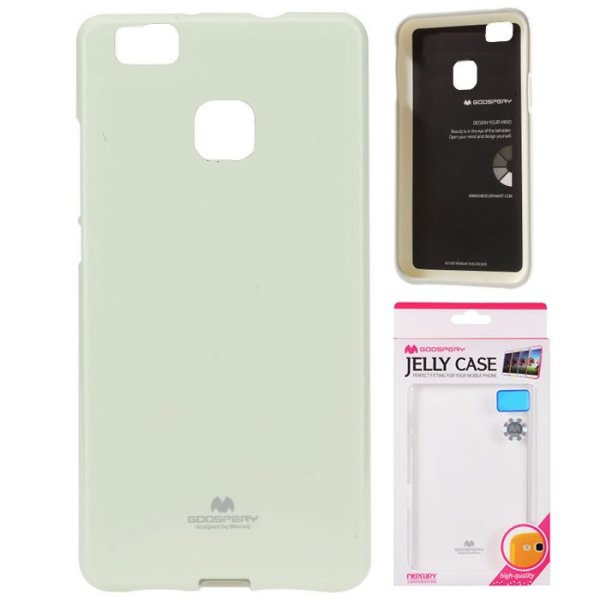 CUSTODIA per HUAWEI P9 LITE, G9 LITE IN GEL TPU SILICONE COLORE BIANCO LUCIDO CON GLITTER ALTA QUALITA' MERCURY BLISTER CUSTODIA per HUAWEI P9 LITE, G9 LITE IN GEL TPU SILICONE COLORE BIANCO LUCIDO CON GLITTER ALTA QUALITA' MERCURY BLISTER
