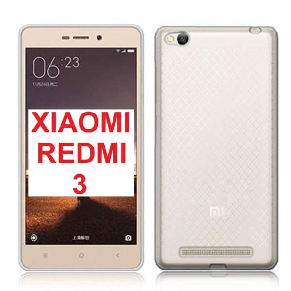 CUSTODIA GEL TPU SILICONE TRASPARENTE per XIAOMI REDMI 3, HONGMI 3 CUSTODIA GEL TPU SILICONE TRASPARENTE per XIAOMI REDMI 3, HONGMI 3