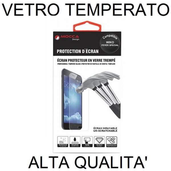 PELLICOLA PROTEGGI DISPLAY VETRO TEMPERATO 0,33mm per WIKO FEVER SPECIAL EDITION 4G ALTA QUALITA' MOCCA BLISTER PELLICOLA PROTEGGI DISPLAY VETRO TEMPERATO 0,33mm per WIKO FEVER SPECIAL EDITION 4G ALTA QUALITA' MOCCA BLISTER