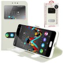 CUSTODIA FLIP ORIZZONTALE PELLE per WIKO U FEEL LITE 4G CON INTERNO IN TPU E DOPPIA FINESTRA ID COLORE BIANCO ALTA QUALITA' CUSTODIA FLIP ORIZZONTALE PELLE per WIKO U FEEL LITE 4G CON INTERNO IN TPU E DOPPIA FINESTRA ID COLORE BIANCO ALTA QUALITA'