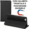 CUSTODIA FLIP ORIZZONTALE per HUAWEI P8 LITE con CHIUSURA MAGNETICA INVISIBILE, STAND E INTERNO IN TPU SILICONE COLORE NERO CUSTODIA FLIP ORIZZONTALE per HUAWEI P8 LITE con CHIUSURA MAGNETICA INVISIBILE, STAND E INTERNO IN TPU SILICONE COLORE NERO
