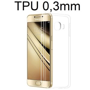 CUSTODIA GEL TPU SILICONE ULTRA SLIM TRASPARENTE 0,3mm per SAMSUNG SM-C7000 GALAXY C7
