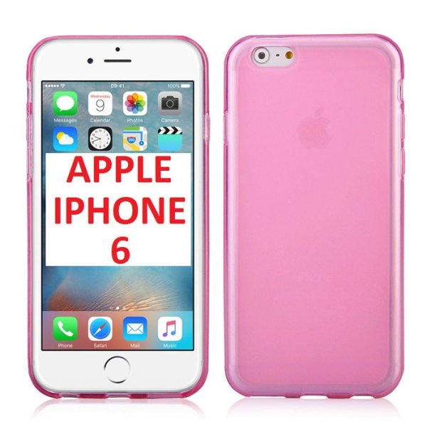 CUSTODIA GEL TPU SILICONE per APPLE IPHONE 6, IPHONE 6S 4.7" POLLICI COLORE ROSA TRASPARENTE CUSTODIA GEL TPU SILICONE per APPLE IPHONE 6, IPHONE 6S 4.7" POLLICI COLORE ROSA TRASPARENTE