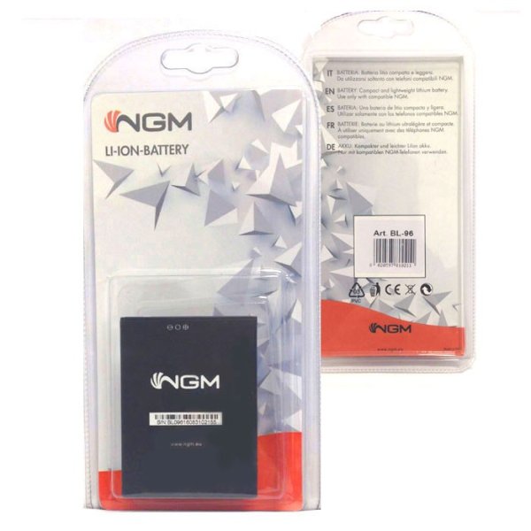 BATTERIA ORIGINALE NGM BL-96 / BL-096 per DYNAMIC E451 - 1700 mAh LI-ION BLISTER BATTERIA ORIGINALE NGM BL-96 / BL-096 per DYNAMIC E451 - 1700 mAh LI-ION BLISTER