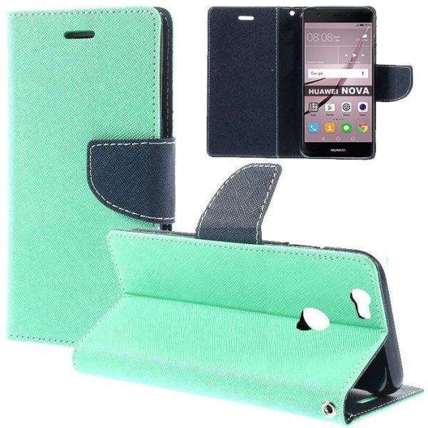 CUSTODIA FLIP ORIZZONTALE per HUAWEI NOVA CON INTERNO IN TPU SILICONE, STAND E CHIUSURA MAGNETICA COLORE VERDE ACQUA CUSTODIA FLIP ORIZZONTALE per HUAWEI NOVA CON INTERNO IN TPU SILICONE, STAND E CHIUSURA MAGNETICA COLORE VERDE ACQUA