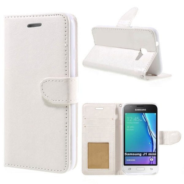 CUSTODIA per SAMSUNG SM-J105 GALAXY J1 MINI - FLIP ORIZZONTALE SIMILPELLE CON INTERNO IN TPU COLORE BIANCO CUSTODIA per SAMSUNG SM-J105 GALAXY J1 MINI - FLIP ORIZZONTALE SIMILPELLE CON INTERNO IN TPU COLORE BIANCO