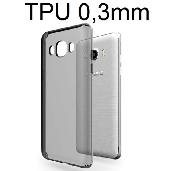 CUSTODIA per SAMSUNG SM-J510 GALAXY J5 (2016) IN GEL TPU SILICONE ULTRA SLIM 0,3mm COLORE NERO TRASPARENTE CUSTODIA per SAMSUNG SM-J510 GALAXY J5 (2016) IN GEL TPU SILICONE ULTRA SLIM 0,3mm COLORE NERO TRASPARENTE