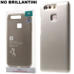 CUSTODIA per HUAWEI P9 IN GEL TPU SILICONE COLORE ORO ALTA QUALITA' MERCURY I-JELLY BLISTER (NO BRILLANTINI)