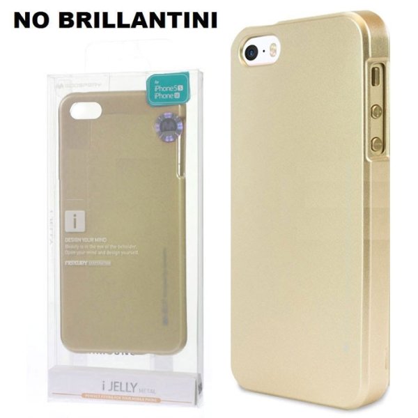CUSTODIA per APPLE IPHONE SE, IPHONE 5S, IPHONE 5 IN GEL TPU SILICONE COLORE ORO ALTA QUALITA' MERCURY BLISTER (NO BRILLANTINI) CUSTODIA per APPLE IPHONE SE, IPHONE 5S, IPHONE 5 IN GEL TPU SILICONE COLORE ORO ALTA QUALITA' MERCURY BLISTER (NO BRILLANTINI)