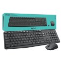 KIT TASTIERA + MOUSE WIRELESS MK235 COLORE NERO 920-007913 LOGITECH BLISTER