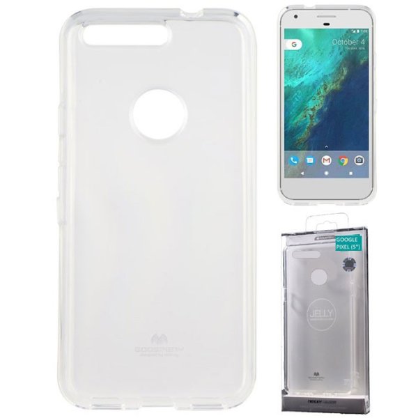 CUSTODIA per GOOGLE PIXEL - 5" POLLICI IN GEL TPU SILICONE TRASPARENTE ALTA QUALITA' MERCURY BLISTER CUSTODIA per GOOGLE PIXEL - 5" POLLICI IN GEL TPU SILICONE TRASPARENTE ALTA QUALITA' MERCURY BLISTER