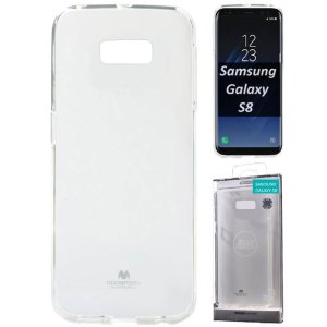 CUSTODIA per SAMSUNG SM-G950 GALAXY S8 IN GEL TPU SILICONE TRASPARENTE ALTA QUALITA' MERCURY BLISTER