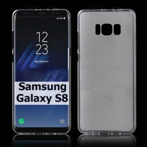 CUSTODIA per SAMSUNG SM-G950 GALAXY S8 IN GEL TPU SILICONE COLORE BIANCO TRASPARENTE