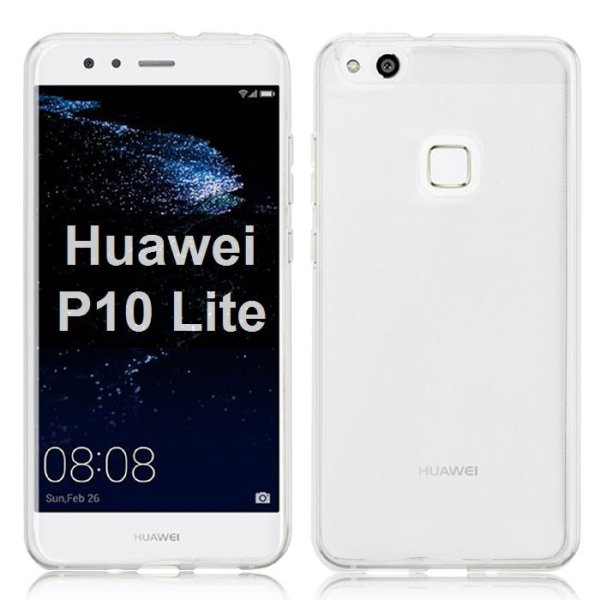CUSTODIA per HUAWEI P10 LITE IN GEL TPU SILICONE COLORE BIANCO TRASPARENTE CUSTODIA per HUAWEI P10 LITE IN GEL TPU SILICONE COLORE BIANCO TRASPARENTE