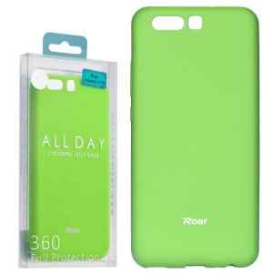 CUSTODIA per HUAWEI P10 IN GEL TPU SILICONE COLORE VERDE ALTA QUALITA' ROAR COLORFUL BLISTER