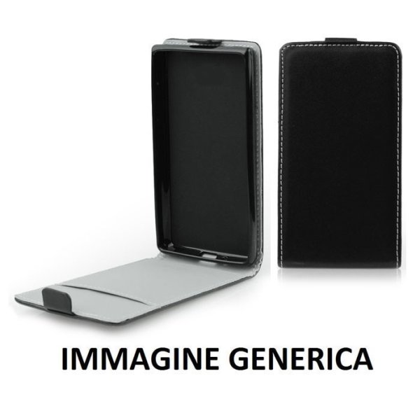 CUSTODIA per HUAWEI P10 PLUS - FLIP VERTICALE SLIM SIMLPELLE CON INTERNO IN TPU SILICONE COLORE NERO CUSTODIA per HUAWEI P10 PLUS - FLIP VERTICALE SLIM SIMLPELLE CON INTERNO IN TPU SILICONE COLORE NERO