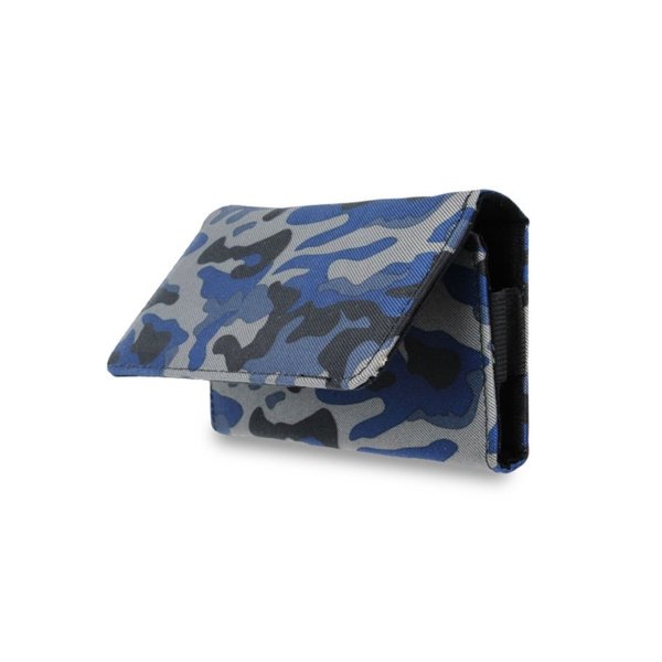 CUSTODIA per SAMSUNG G900 GALAXY S5 E MODELLI SIMILARI - SACCHETTO ORIZZONTALE CON CLIP E PASSACINTURA MILITARE BLU CUSTODIA per SAMSUNG G900 GALAXY S5 E MODELLI SIMILARI - SACCHETTO ORIZZONTALE CON CLIP E PASSACINTURA MILITARE BLU