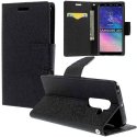 CUSTODIA per SAMSUNG GALAXY A6 PLUS 2018 (SM-A605) - FLIP ORIZZONTALE CON STAND, INTERNO IN TPU E PORTA CARTE COLORE NERO CUSTODIA per SAMSUNG GALAXY A6 PLUS 2018 (SM-A605) - FLIP ORIZZONTALE CON STAND, INTERNO IN TPU E PORTA CARTE COLORE NERO