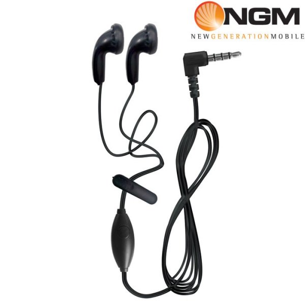 AURICOLARE STEREO con CONNETTORE JACK 3,5mm - TASTO GESTIONE CHIAMATA E CLIP DI FISSAGGIO NERO ORIGINALE NGM HI-20B BULK AURICOLARE STEREO con CONNETTORE JACK 3,5mm - TASTO GESTIONE CHIAMATA E CLIP DI FISSAGGIO NERO ORIGINALE NGM HI-20B BULK