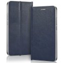 CUSTODIA per SAMSUNG GALAXY A40 (SM-A405) - FLIP ORIZZONTALE SIMILPELLE CHIUSURA MAGNETICA INVISIBILE BLU CON BORDO SILVER CUSTODIA per SAMSUNG GALAXY A40 (SM-A405) - FLIP ORIZZONTALE SIMILPELLE CHIUSURA MAGNETICA INVISIBILE BLU CON BORDO SILVER