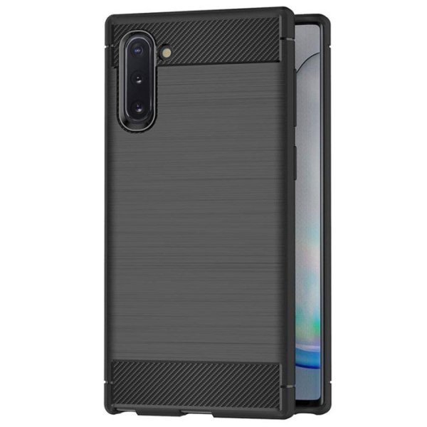 CUSTODIA per SAMSUNG GALAXY NOTE 10 (N970), NOTE 10 5G (N971) GEL TPU EFFETTO METALLICO CON INSERTI IN FANTASIA CARBONIO NERO CUSTODIA per SAMSUNG GALAXY NOTE 10 (N970), NOTE 10 5G (N971) GEL TPU EFFETTO METALLICO CON INSERTI IN FANTASIA CARBONIO NERO