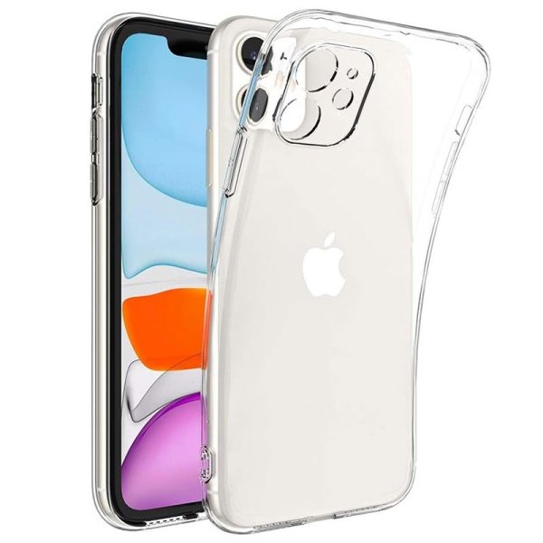CUSTODIA per APPLE IPHONE 11 (6.1") IN GEL TPU SILICONE 2mm TRASPARENTE CUSTODIA per APPLE IPHONE 11 (6.1") IN GEL TPU SILICONE 2mm TRASPARENTE