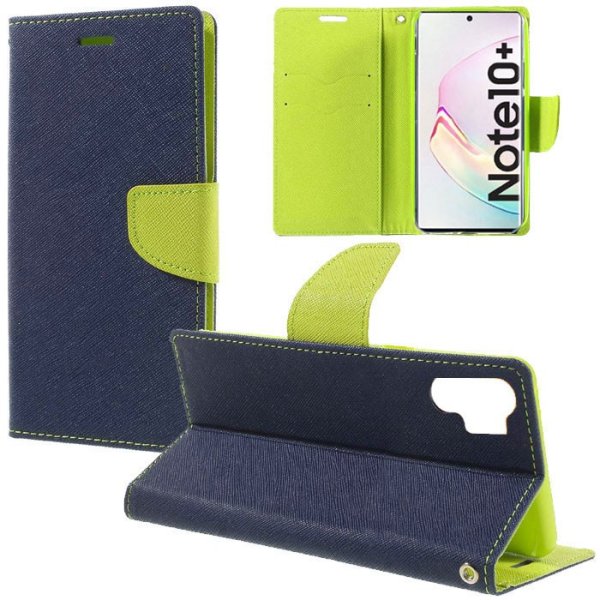 CUSTODIA per SAMSUNG GALAXY NOTE 10+ (SM-N975), NOTE 10+ 5G (SM-N976) - FLIP ORIZZONTALE CON STAND E INTERNO IN TPU COLORE BLU CUSTODIA per SAMSUNG GALAXY NOTE 10+ (SM-N975), NOTE 10+ 5G (SM-N976) - FLIP ORIZZONTALE CON STAND E INTERNO IN TPU COLORE BLU
