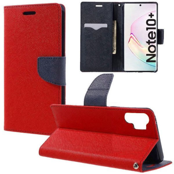 CUSTODIA per SAMSUNG GALAXY NOTE 10+ (SM-N975), NOTE 10+ 5G (SM-N976) - FLIP ORIZZONTALE CON STAND E INTERNO IN TPU COLORE ROSSO CUSTODIA per SAMSUNG GALAXY NOTE 10+ (SM-N975), NOTE 10+ 5G (SM-N976) - FLIP ORIZZONTALE CON STAND E INTERNO IN TPU COLORE ROSSO