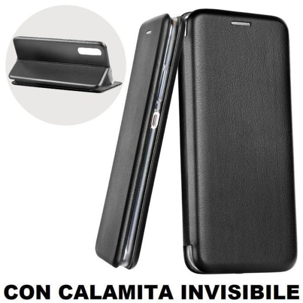 CUSTODIA per XIAOMI MI A3, MI CC9e - FLIP ORIZZONTALE CON INTERNO IN TPU SILICONE, STAND E CHIUSURA MAGNETICA COLORE NERO CUSTODIA per XIAOMI MI A3, MI CC9e - FLIP ORIZZONTALE CON INTERNO IN TPU SILICONE, STAND E CHIUSURA MAGNETICA COLORE NERO