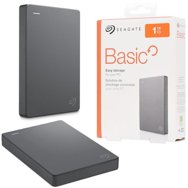 HARD DISK ESTERNO 2.5" CAPACITA' 1TB USB 3.0 STJL1000400 SEAGATE BASIC COLORE NERO BLISTER HARD DISK ESTERNO 2.5" CAPACITA' 1TB USB 3.0 STJL1000400 SEAGATE BASIC COLORE NERO BLISTER