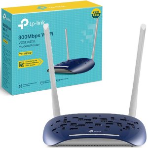 MODEM ROUTER VDSL/ADSL (FIBRA) N 300Mbps Wi-Fi CON 4 PORTE LAN 100Mbps E DOPPIA ANTENNA 5dBi TP-LINK BLISTER