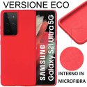 CUSTODIA per SAMSUNG GALAXY S21 ULTRA 5G (G998B) SILICONE EFFETTO SOFT TOUCH - INTERNO IN MICROFIBRA ROSSO VERSIONE ECONOMICA CUSTODIA per SAMSUNG GALAXY S21 ULTRA 5G (G998B) SILICONE EFFETTO SOFT TOUCH - INTERNO IN MICROFIBRA ROSSO VERSIONE ECONOMICA