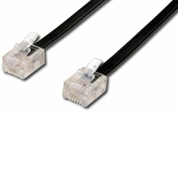 CAVO TELEFONICO RJ11 6P4C MASCHIO/MASCHIO LUNGHEZZA 15 MT. COLORE NERO AK117018 LINK CAVO TELEFONICO RJ11 6P4C MASCHIO/MASCHIO LUNGHEZZA 15 MT. COLORE NERO AK117018 LINK